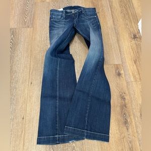 Petrol Denim Low Rise wide leg, utility, boot cut jeans 28/35